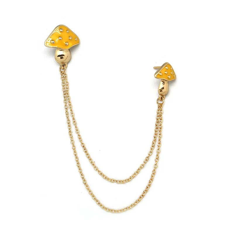 Модная новинка стильная брошь булавки для женщин и мужчин сплав эмаль грибной