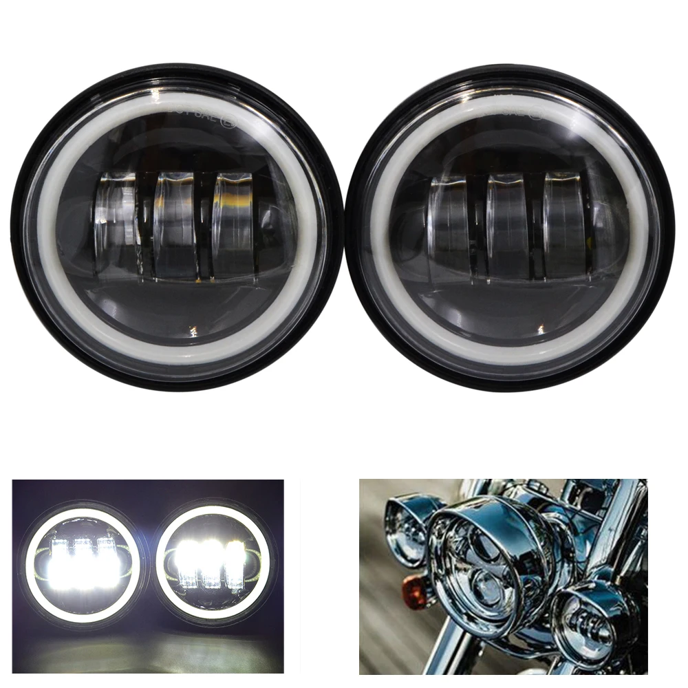 BJMOTO пара CE DOT утвержден 4 5 &quotводить мотоцикл головной светильник пятно света