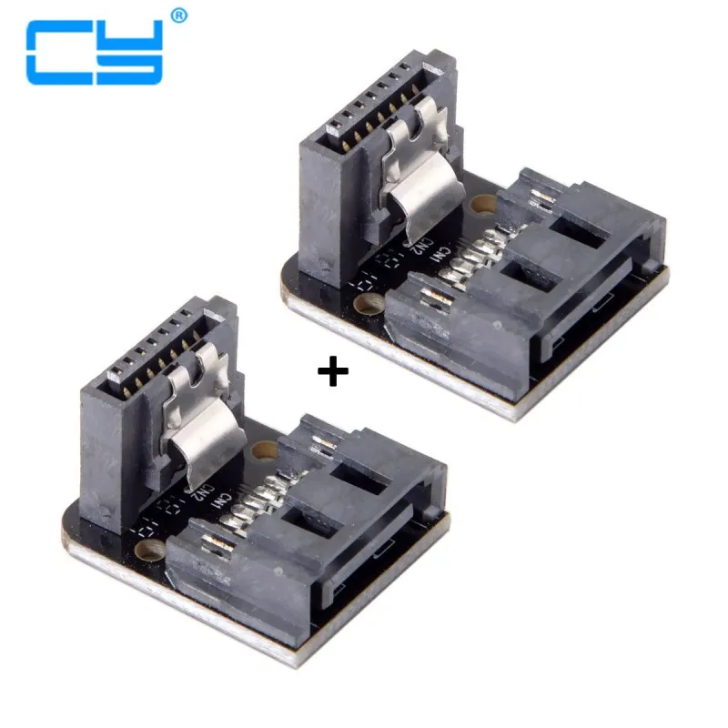 SATA 7Pin женский 7pin мужской 90 градусов угловой переходник системная плата
