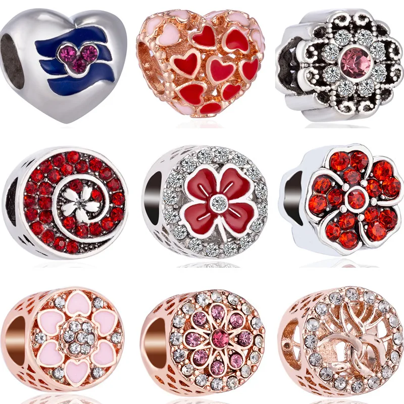 Новые продажи Хрустальный цветок четырехлистный клевер звезда сердце любовь