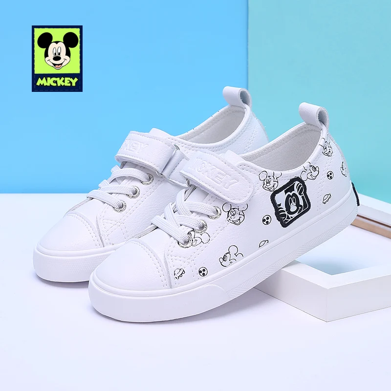 Disney Mickey Casual Shoes Children's For Kids Boys Girls Spring Autumn Sneaker leisur slip Size 24-37 | Детская одежда и