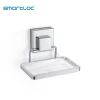 smartloc vacuum suction iron wall mounted soap dish drain dispenser bathroom accessories organizer bath shower storage container