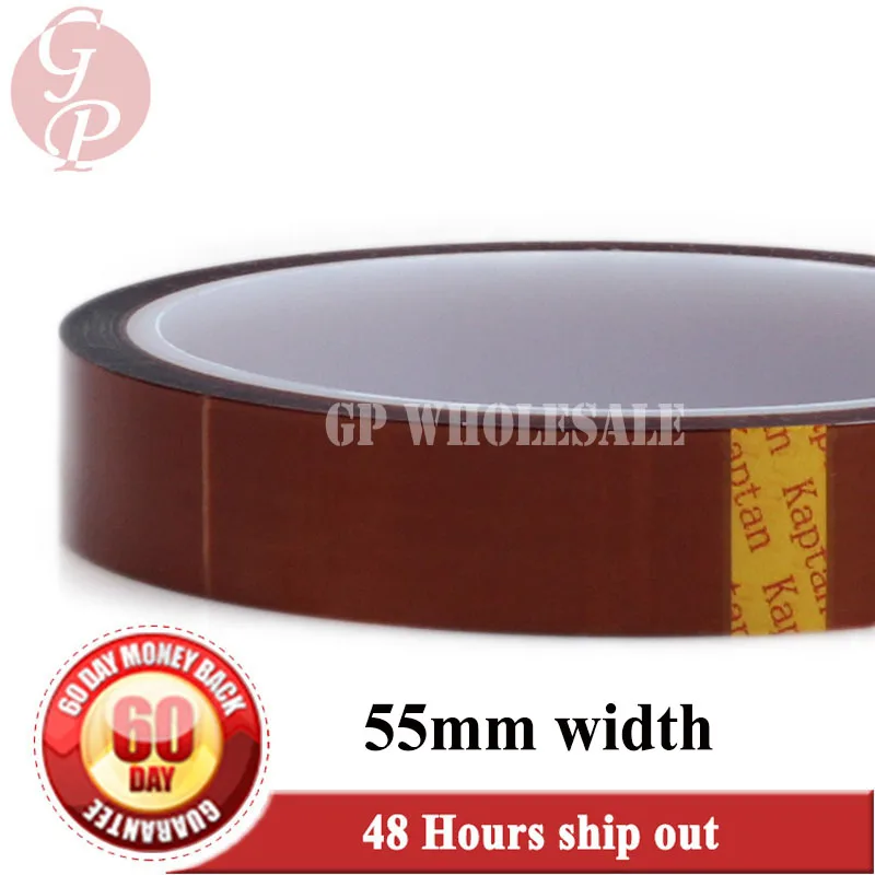 

0.06mm thick 55mm wide 33M Length, Heat Withstand Polyimide Film tape fit for Electrical, Motor Insulation