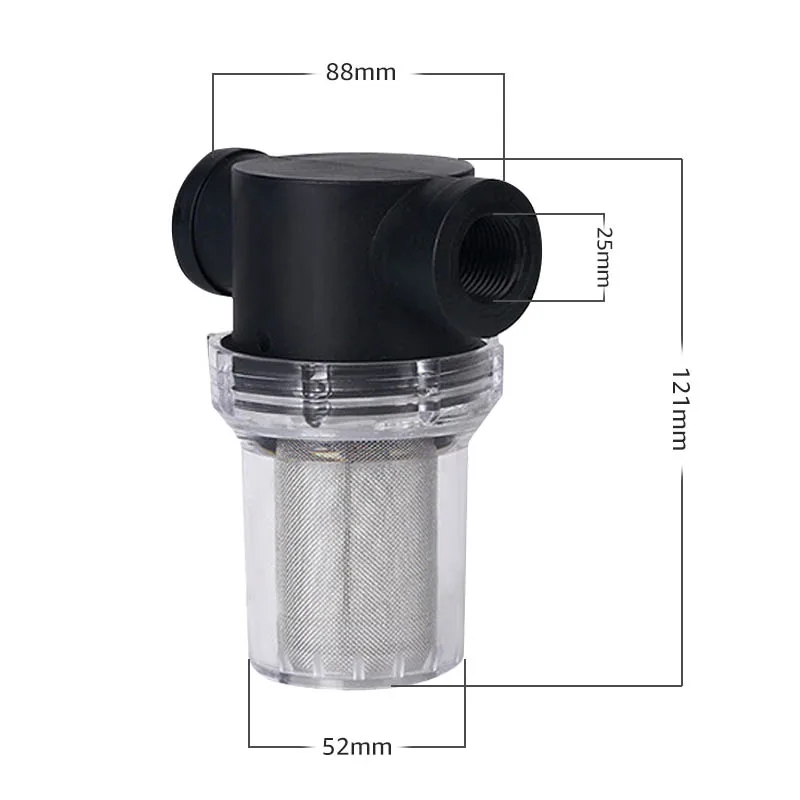 Фильтр для труб с высоким потоком 20 мм встроенный фильтр мусора в фильтрующей