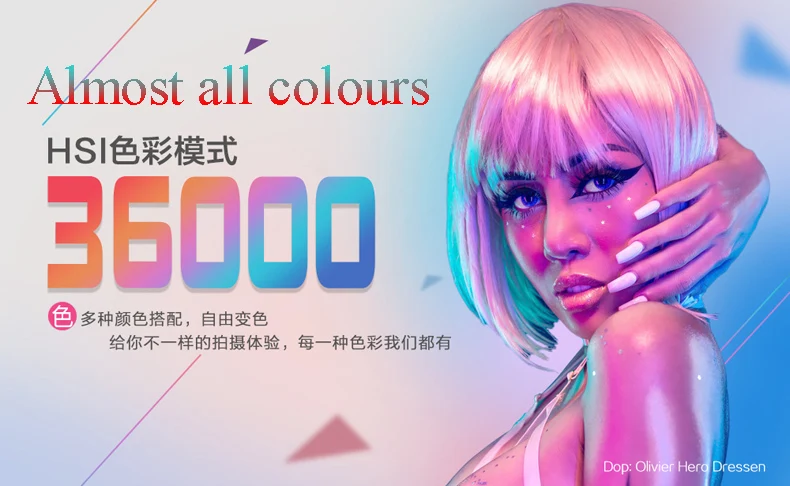 NanGuang RGB светодиодный светильник-трубка с цветными спецэффектами для видеосъемки