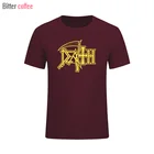 Лидер продаж, футболки DEATH, мужская повседневная футболка с принтом рок-группы из тяжелого металла, с круглым вырезом и коротким рукавом, Мужская одежда, футболка