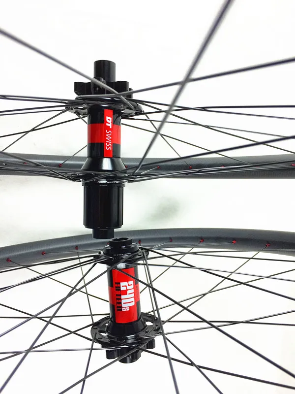 DT240S thru axle IPLAY 240S DT 350 колеса Углеродные MTB диски 29er обод из углеродного волокна мм ширина Hookless 29 дюймов карбоновые диски карбоновые колеса для горного велосипеда - Цвет: DT240S thru axle