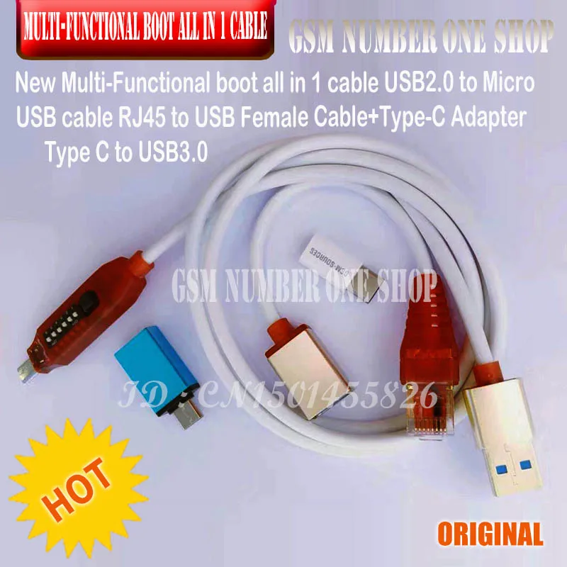 Многофункциональная загрузка Micro USB RJ45 все в 1 кабель для Qualcomm EDL/DFC/9008 режимов