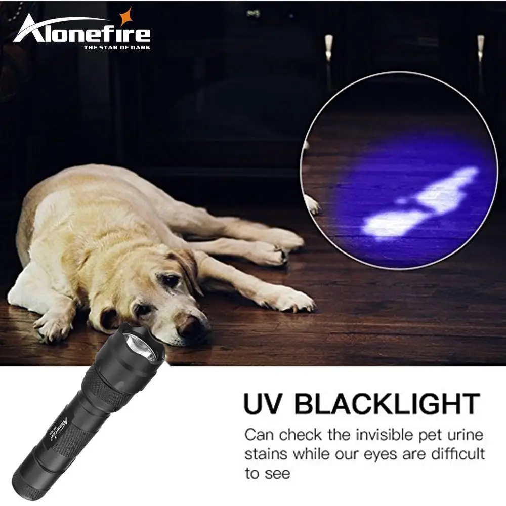 ALONEFIRE 502b 395-400nm Высокая мощность УФ светодиодный вспышка светильник руды id Деньги