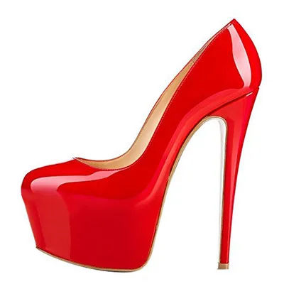 Onlymaker/ г. Туфли-лодочки женская обувь на каблуке 16 см, 5 см, платформа внутри, водонепроницаемая обувь на шпильке пикантные свадебные туфли на каблуке-шпильке размера плюс 13