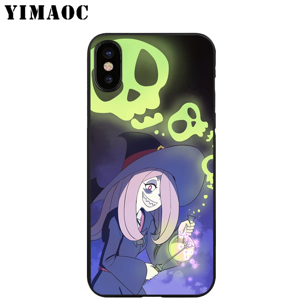 YIMAOC Little Witch аниме Мягкий ТПУ Черный силиконовый чехол для iPhone X или 10 8 7 6 6S Plus 5 5S SE Xr