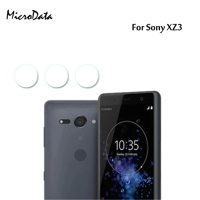 2 шт микроданные для sony XZ3 объектив камеры протектор экрана Закаленное стекло
