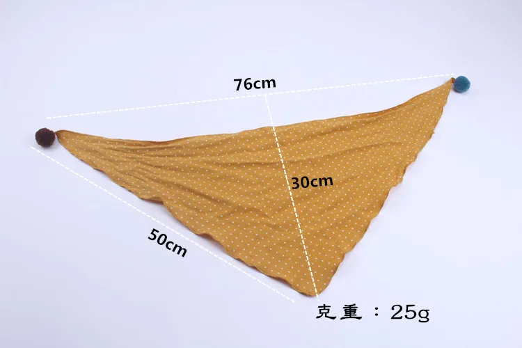 New Spring Autumn Girls Triangle Scarves Cotton and Linen Bibs Boys Girls Scarf Bibs Toddler Children Neck Wear Baby Scarf