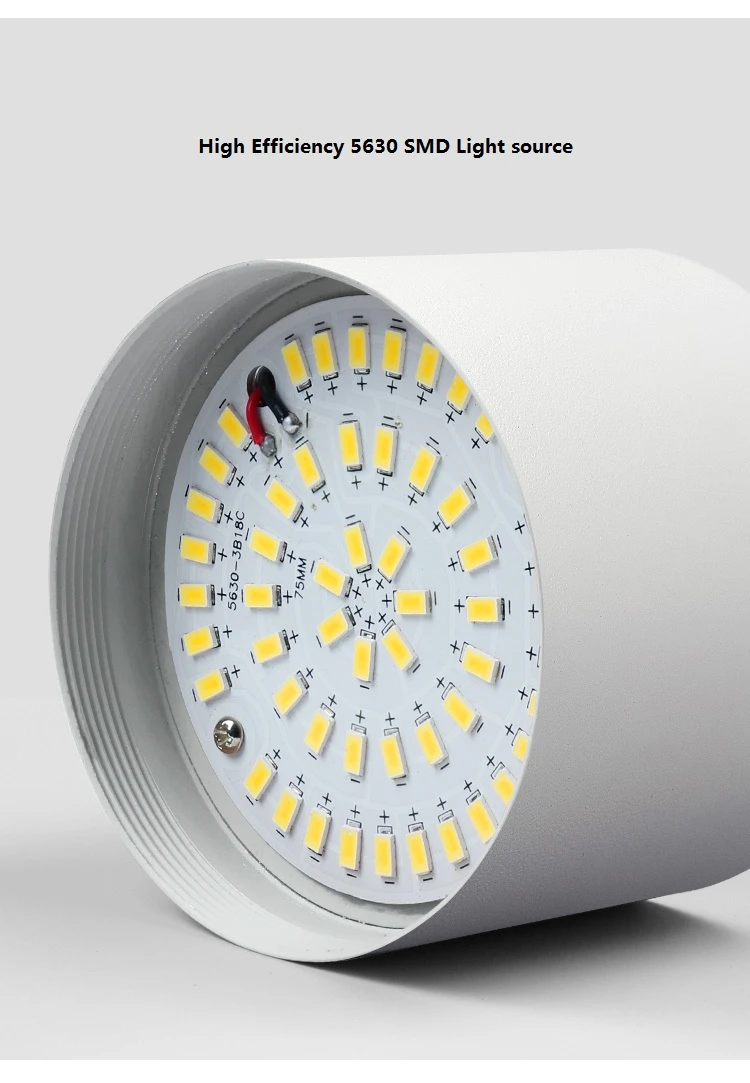 100-240Vac 5W 10W поверхностного монтажа красочный вниз светильник Антибликовая фоновая настенная шайба растягивается подвесной потолочный светильник