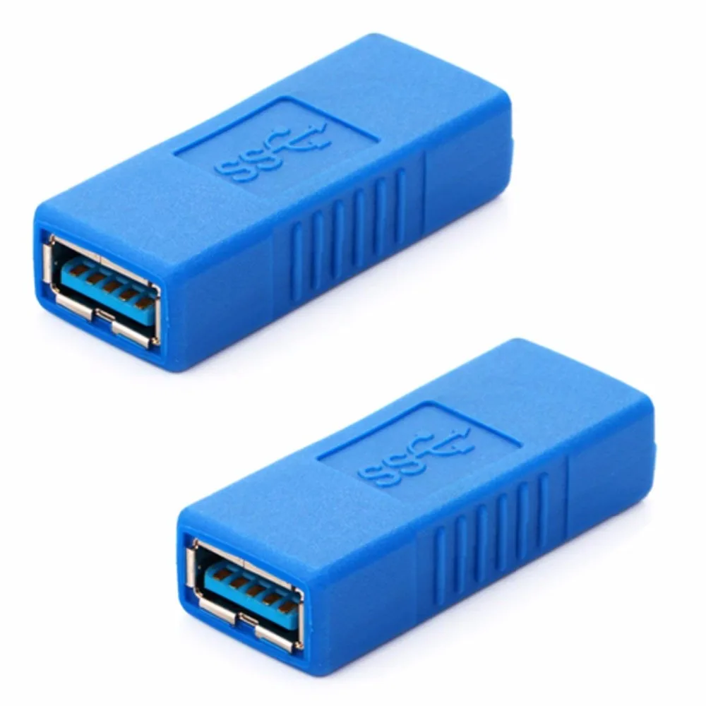 Суперскоростной соединитель USB 3 0 Type A мама Мама удлинитель кабеля адаптер 2