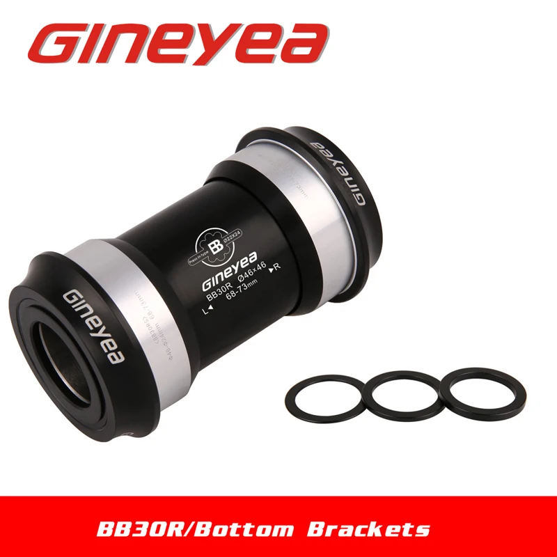 Высококачественный GINEYEA PF30 BB30 прессованный Нижний Кронштейн 7075AL CNC оси велосипедная ось GXP внутренняя 24 мм/22 мм BB Части