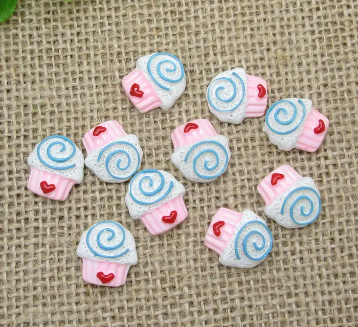 

20Pcs Mixed 15mm Love Ice Cream Resin Decoration Crafts Flatback Cabochon Scrapbook DIY Embellishments Accessories Buttons