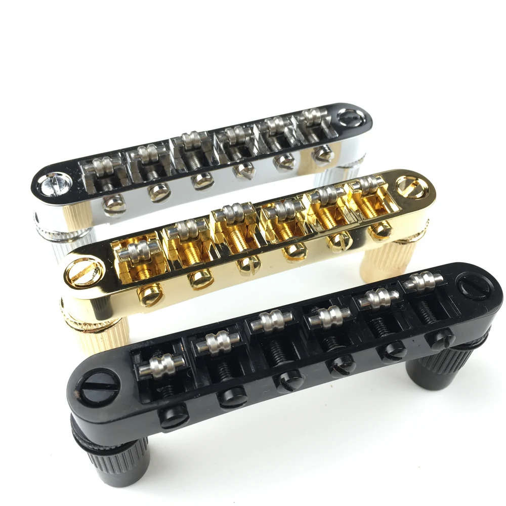 

Tune-O-Matic Roller Saddle Electric Guitar Bridge For Lespaul LP SG 6 String Guitars Made in Korea