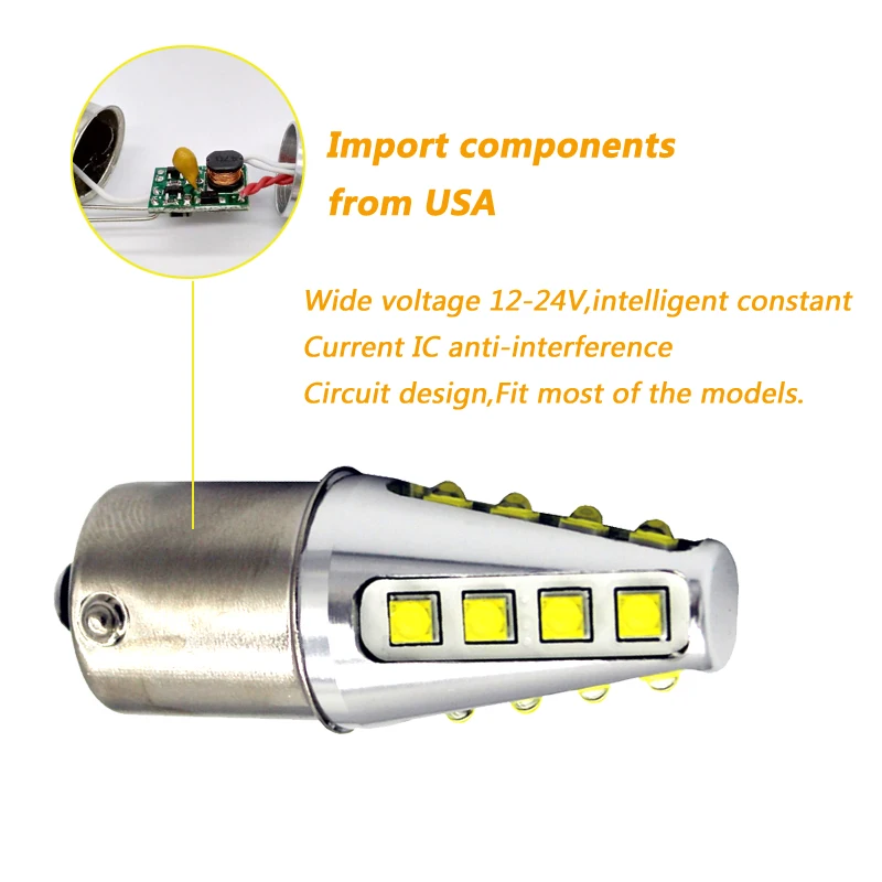 KEPUSI 2x1156 P21W BA15S 80W cree чип высокой мощности Автомобильный светодиодный задний