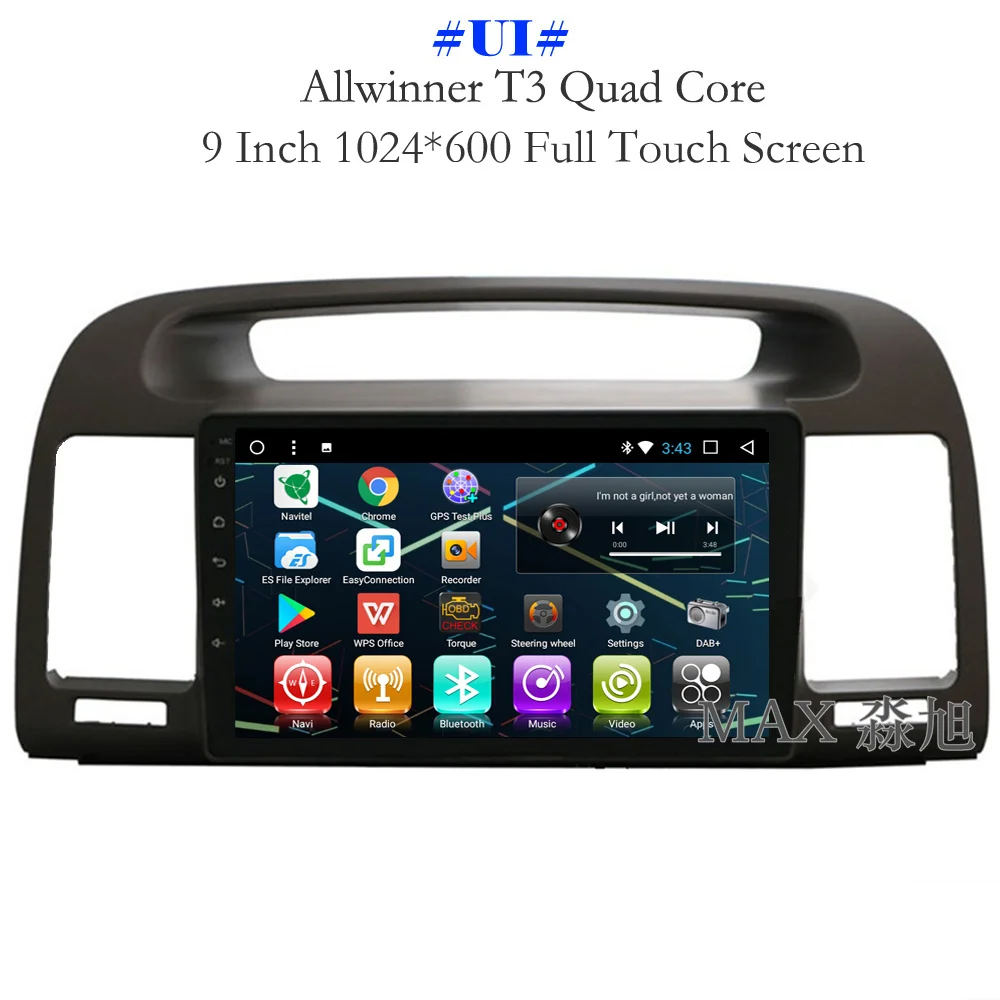 MAX GPS навигационная система Android 8.1.0 Автомобильный DVD плеер для Toyota Camry 2002 2003 2004 2005