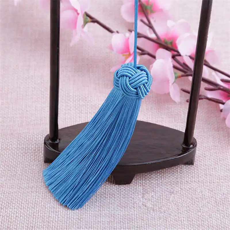 DoreenBeads 1 шт. одноцветные кисточки против морщин ручной работы ключ шторы с кисточкой одежды Домашний текстиль закладки украшения 9 см длинные