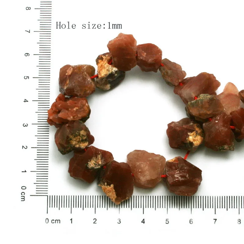 Agate 38 шт. необработанные дымчато-розовые бусины из кристаллов грубые пробитые натуральный камень боковая просверленная дыра бусина в форме Самородка BTB763-02 - Цвет: Agate