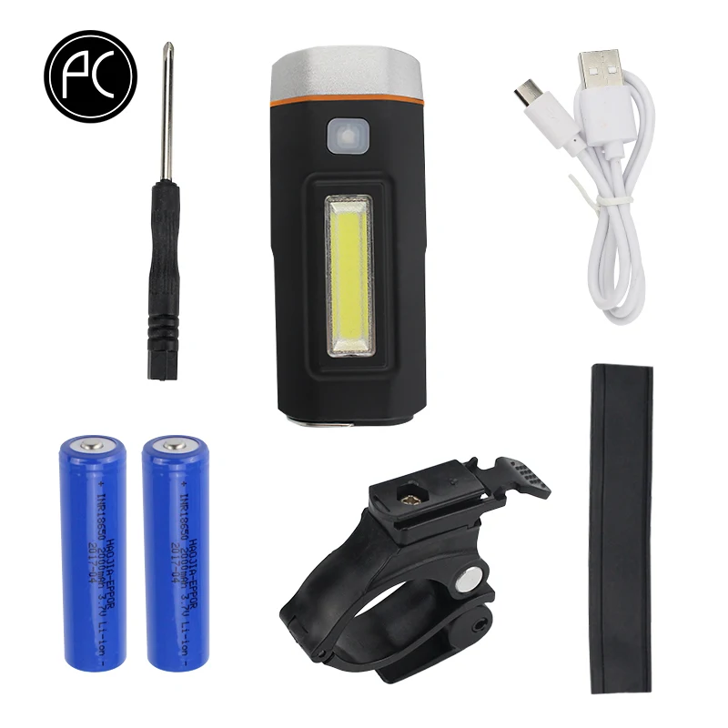 Фонарь велосипедный светодиодный водонепроницаемый с зарядкой от USB 3 режима |