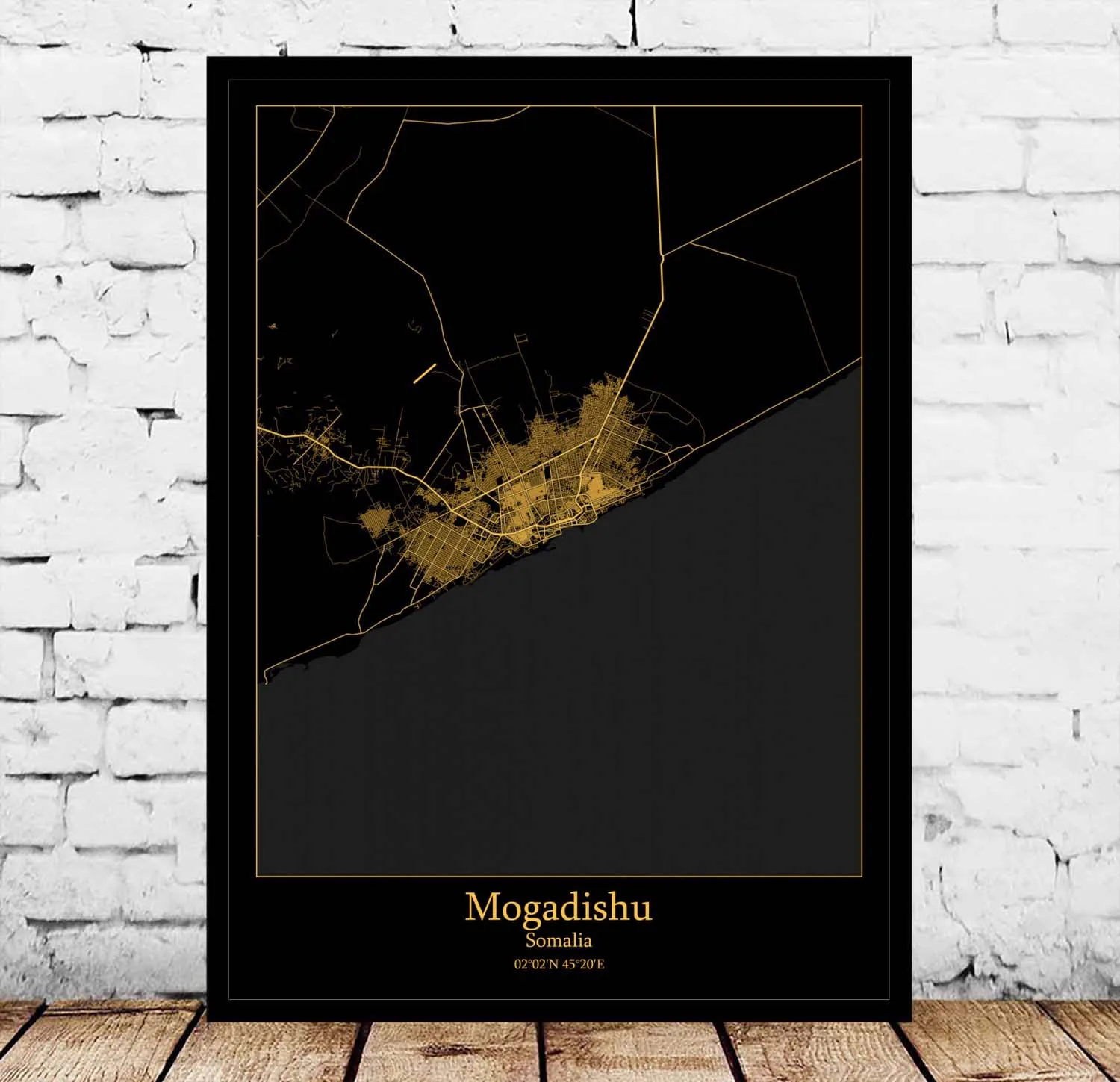 

Mogadishu Somalia Map Poster