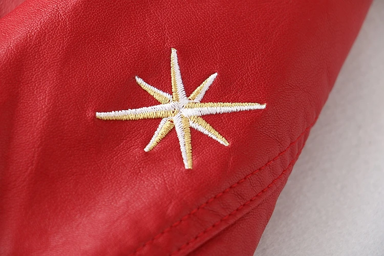 2019 вышитая Женская куртка из искусственной кожи с поясом приталенная ремнем Q13 |