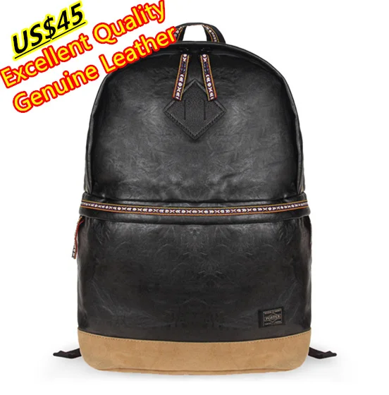 Mochila хорошая марка Packs мужчины задняя часть пакет кожа рюкзаки в путешествие Bagpack