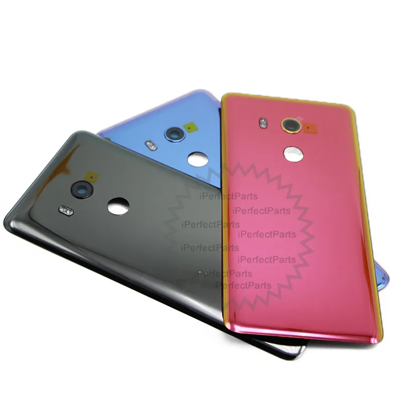 Настоящий корпус для HTC U11 EYEs Задняя крышка батареи стеклянная дверь чехол +