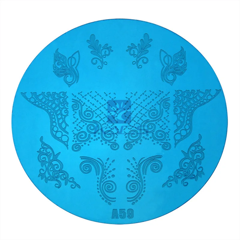 ГОРЯЧИЕ Серии 60 различные Дизайн ногтей Печати Трафарет искусство тиснения