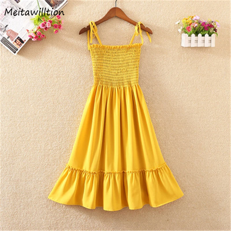 Женское платье на шнурках Повседневное средней длины без рукавов шифоновый