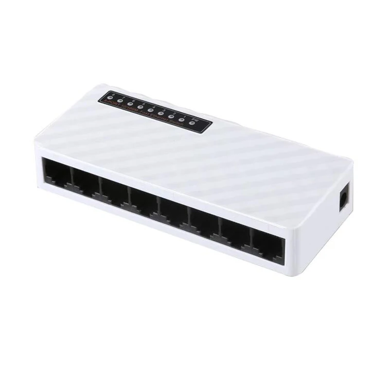 Камер Мгновенной Печати mini 8 портовый коммутатор для высокоскоростной сети Ethernet сетевой коммутатор gigabit 100 Мбит порт lan переключатель концентратора HUB Ethernet 8 портов полный или полудуплекс обмена