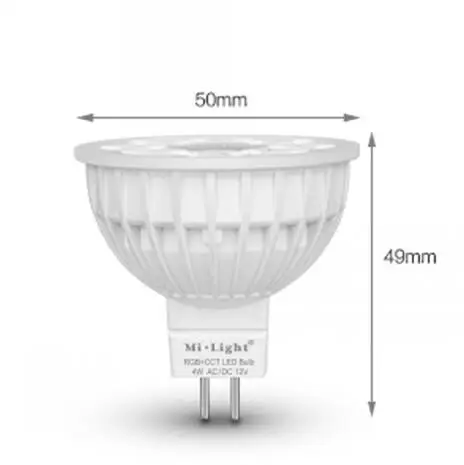 DC12V MR16 4W Ми свет 4 W RGB CCT светодиодный Spotlight GU10 MR16 AC 110 V 220 V DC12V 2,4G РФ дистанционного Беспроводной Wi-Fi телефон приложение Управление Светодиодная лампа RGBW лампа - Испускаемый цвет: DC12V MR16 4W