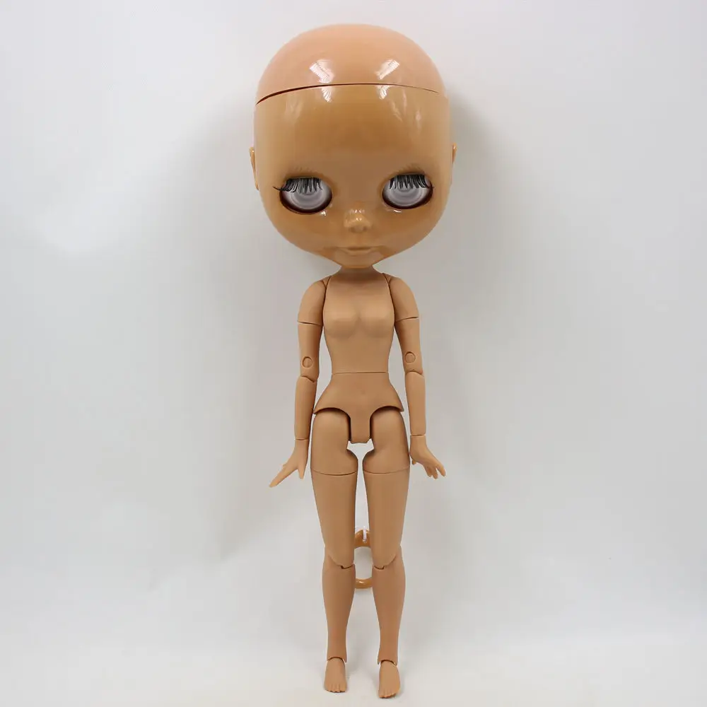 Фабрика blyth кукла игрушка шарнир тело лысый голова кукла без наглазников, кожа головы рыхлая, скальп без клея 30 см
