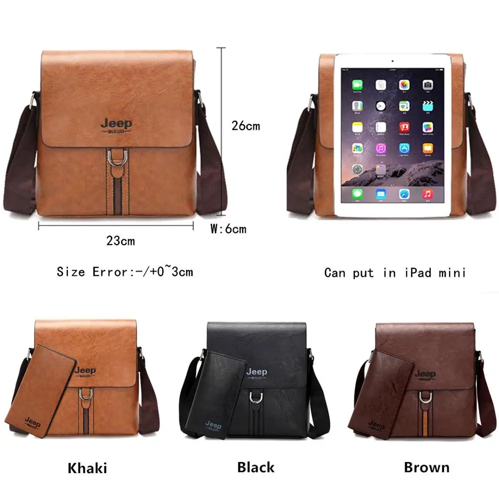 Мужской брендовый портфель для iPad jeep buluo оранжевый деловой из искусственной кожи