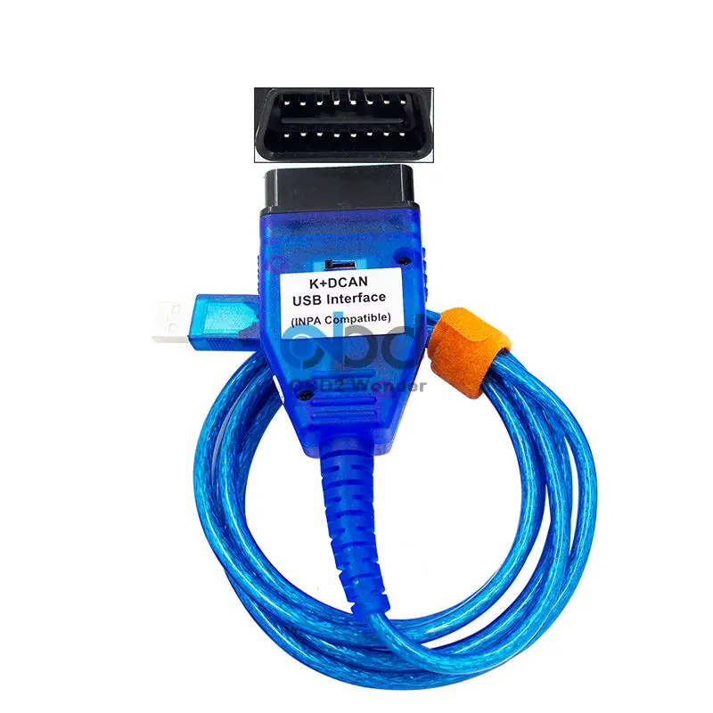 USB сканер INPA с 20 контактным на 16 контактный OBD2 кабелем для BMW Inpa K DCAN OBDII - Фото №1