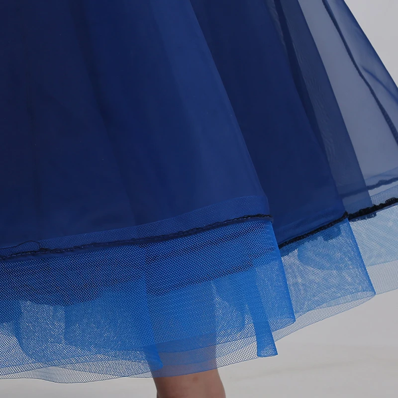 Новинка стандартные танцевальные платья платье для бальных танцев D0341 голубое с