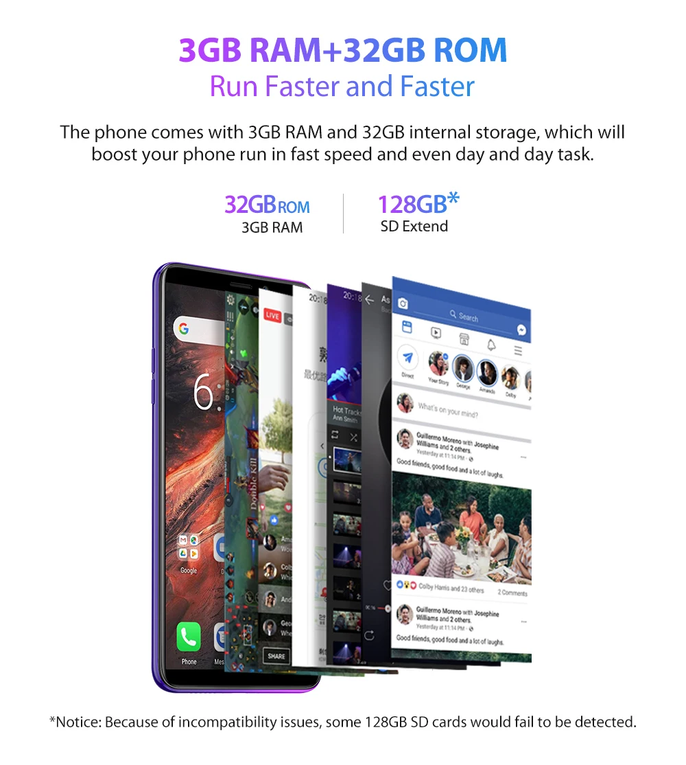 Ulefone P6000 Plus 6350 мАч Смартфон Android 9,0 6 дюймов HD+ Двойная камера Ouad Core 3 ГБ 32 ГБ сотовый телефон 4G мобильный телефон Android