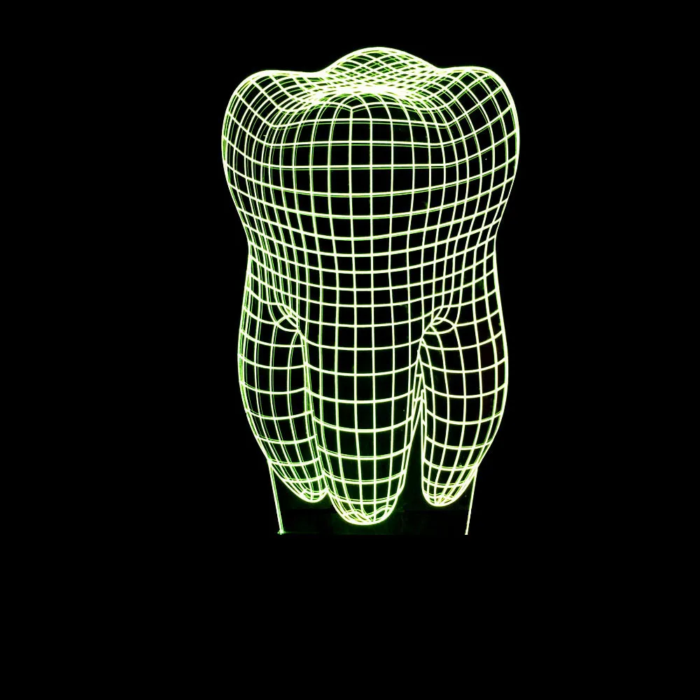 

7 разноцветных 3d ламп, светодиодная градиентная лампа, ночник, иллюзия видения, стерео, сенсорная Usb лампа, Led 3d ночник