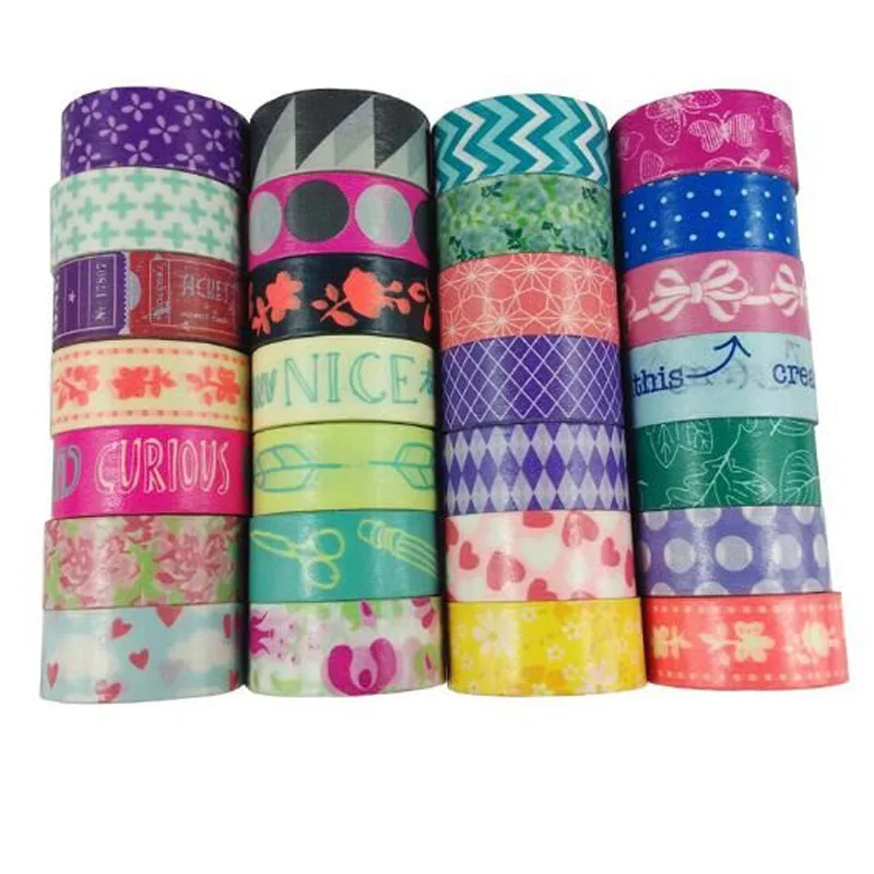 

10 Rolls Washi Tape Set Masking Tape Bullet Journal Supplies Stickers Scrapbooking Decoration Paper Adhesive Tape,15mm*3m