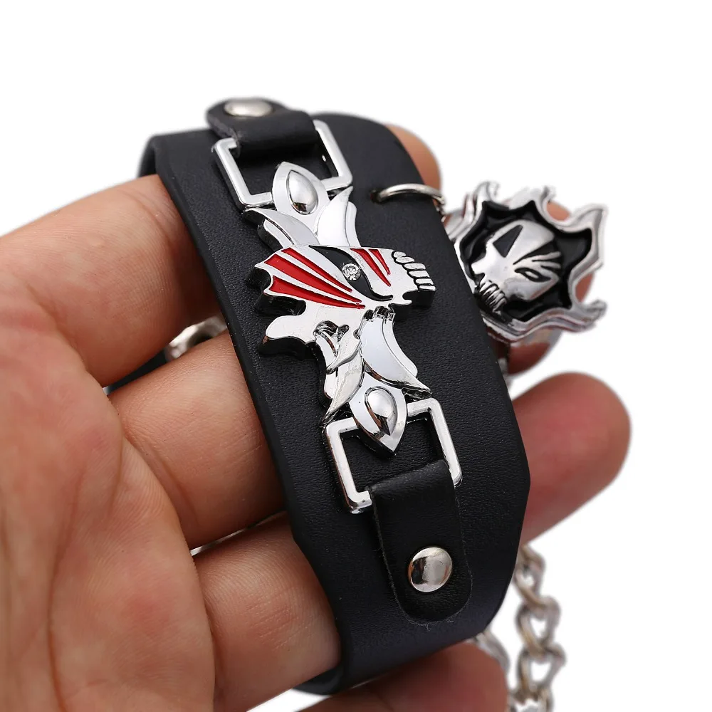 Kurosaki ichigo браслет из кожи ювелирное изделие очаровательные браслеты аниме