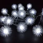 YIYANG батарея 2 м 20 светодиодный снежный шар Светодиодная гирлянда Праздничные огни для 2016 свадьбы вечеринки украшения светильники снежинки