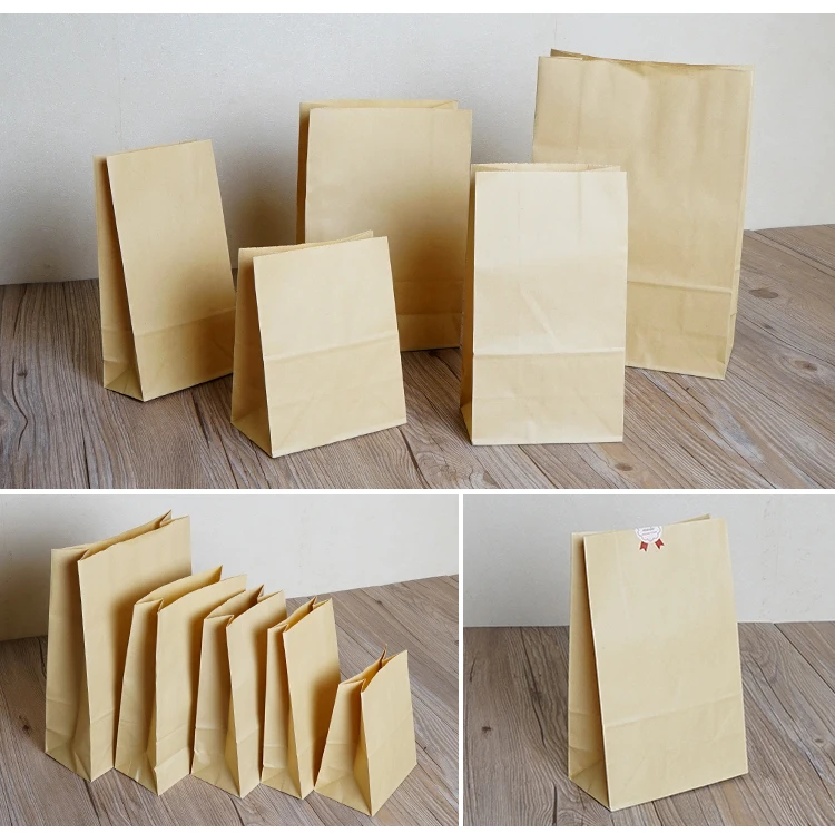 Retail 150Pcs/Lot 13*8*24cm Brown Kraft Paper Bags Gift Food Bread Party Dessert Packaging Snack Chocolate Package Bag | Дом и сад