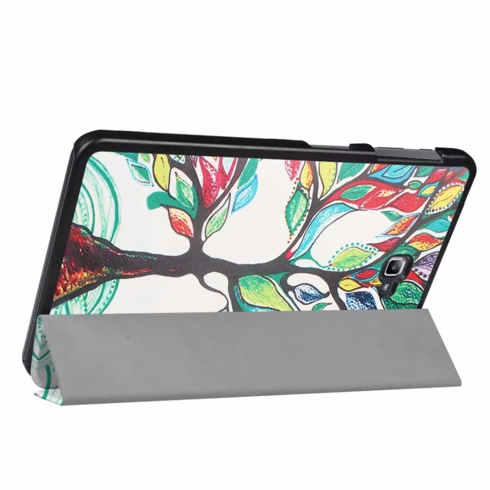 High quality PU Case Cover For Samsung Galaxy Tab A 10.1 2016 T585 T580 SM-T580 T580N +Stylus+ Screen Protector gifts | Компьютеры и
