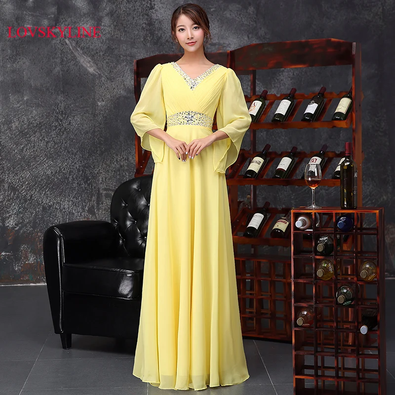 Вечерние платья с длинным рукавом Длинные женские платье Новинка 2017 года летнее