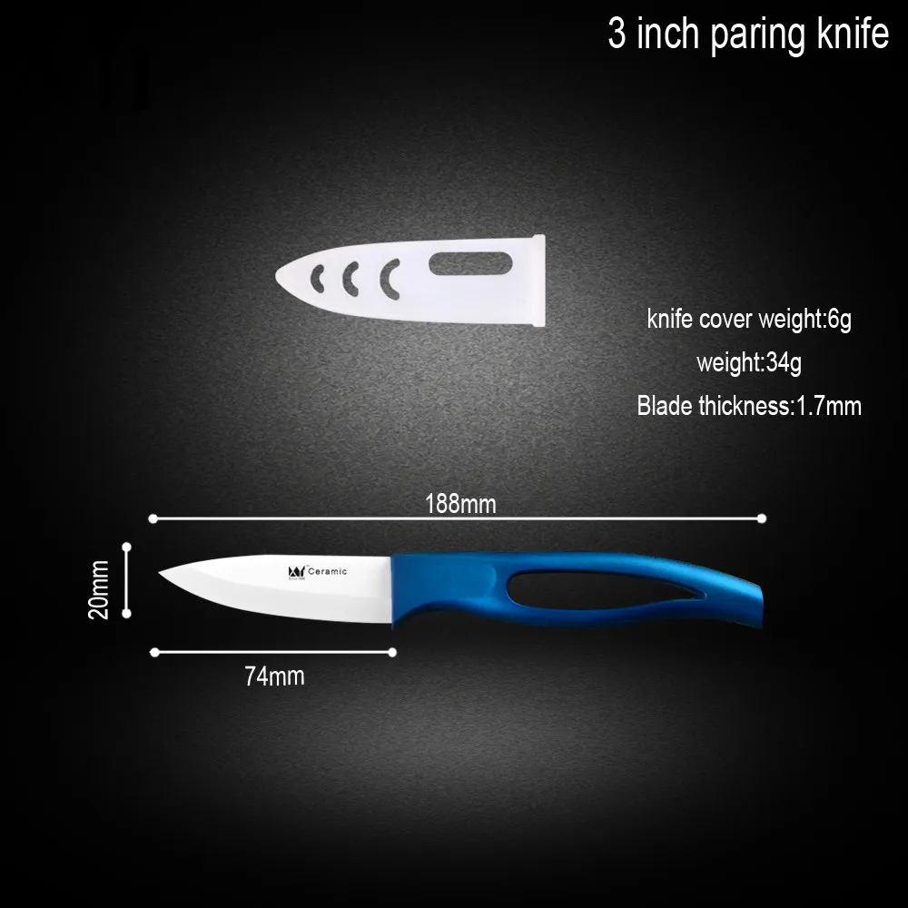 Керамический нож 3 дюймовый для очистки овощей 5 Дюймовый Нож нарезки Один острый