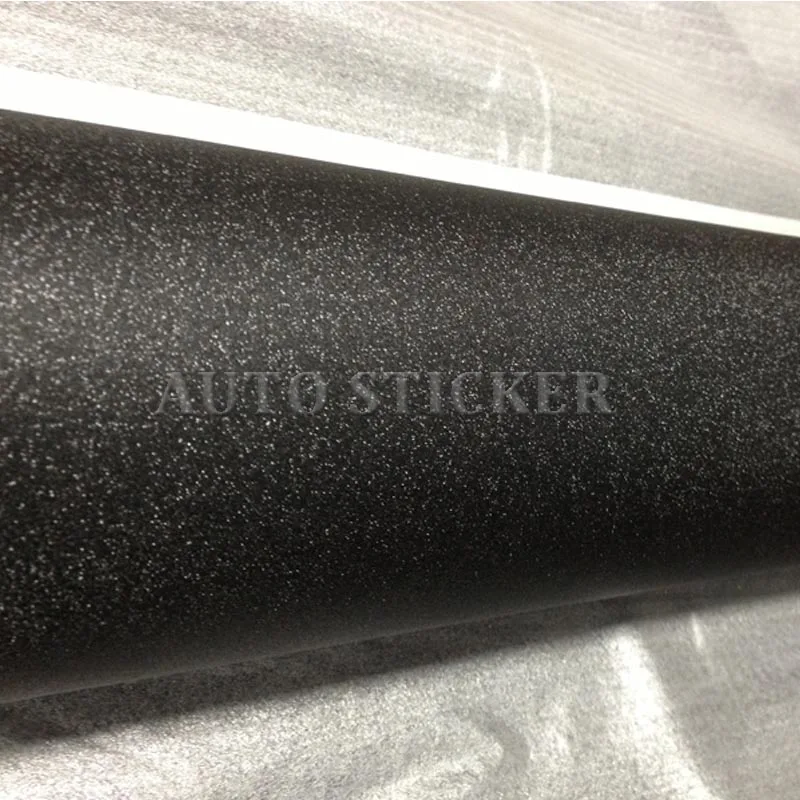 Черная глянцевая пленка со сверкающим эффектом "бриллиант". Гибкая и матовая наклейка на автомобиль размером 10/20/30/40/50 х 152 см с технологией "безвоздушного" нанесения.