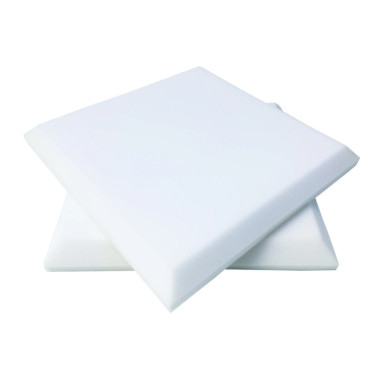 Белый 24PCs 50x50x5cm Studio Acoustic Soundproof Foam Sound Absorption Treatment Panel Tile Wedge Protective Sponge 4 Colors - Цвет: Белый